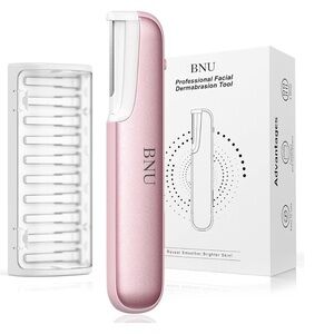 Pink Facial Dermabrasion Tool - Precision Hair Removal for Women